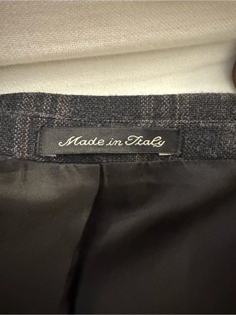 Faconnable grey plaid blazer - made in Italy